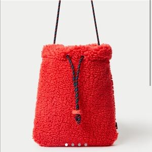 red teddy crossbody bag from aritzia